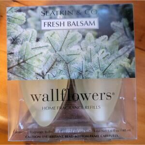 Wallflower Fragrance 2 Bulbs FRESH BALSAM Replacement Refill Warmer NEW in Box